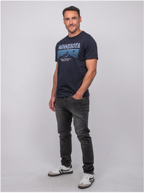 T-shirt a maniche corte in cotone con stampa montagna jampago - Kiabi T-shirt a maniche corte in cotone con stampa montagna jampago - Kiabi