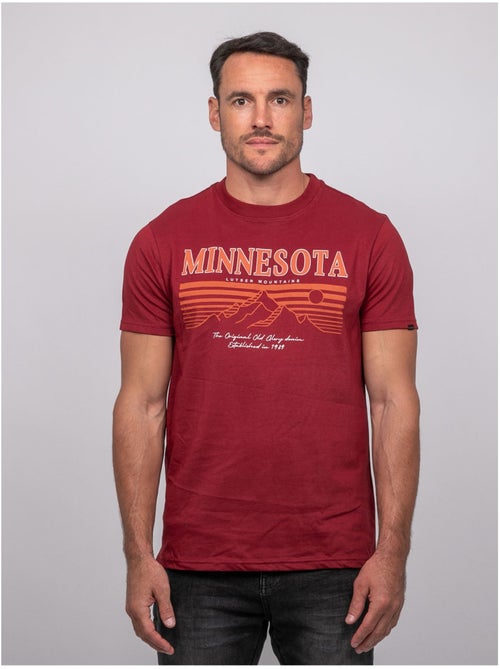 T-shirt a maniche corte in cotone con stampa montagna jampago - Kiabi T-shirt a maniche corte in cotone con stampa montagna jampago - Kiabi