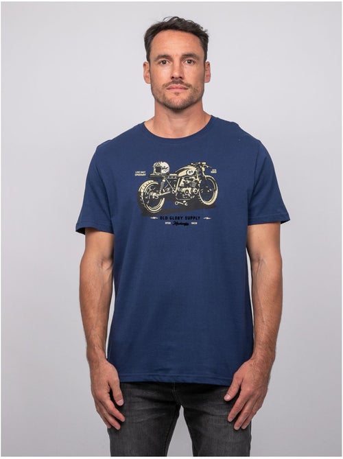 T-shirt a maniche corte in cotone con stampa moto jatoulo - Kiabi