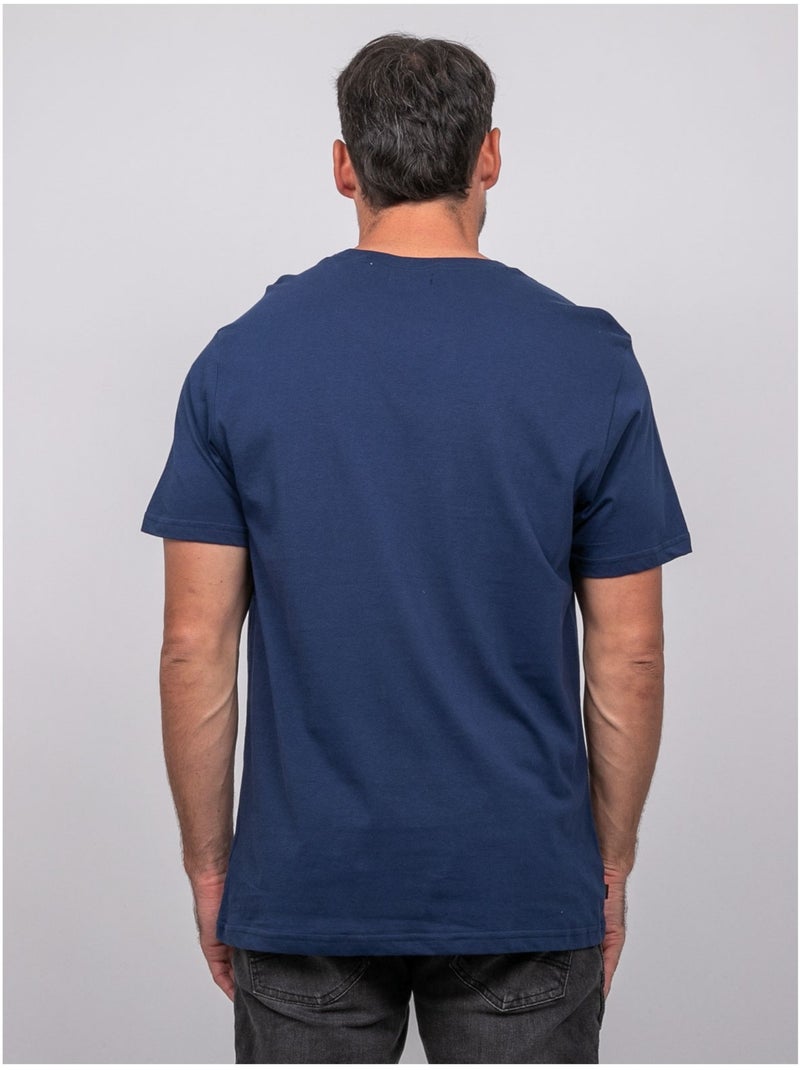T-shirt a maniche corte in cotone con stampa moto jatoulo Blu - Kiabi
