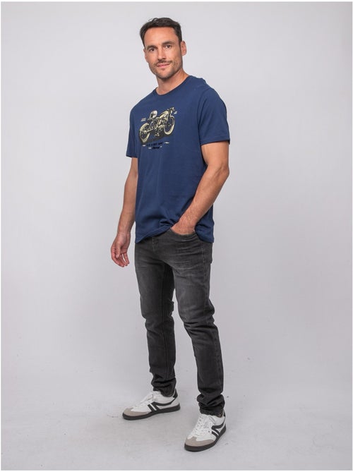 T-shirt a maniche corte in cotone con stampa moto jatoulo - Kiabi