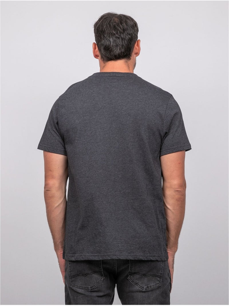 T-shirt a maniche corte in cotone con stampa moto jatoulo Grigio - Kiabi
