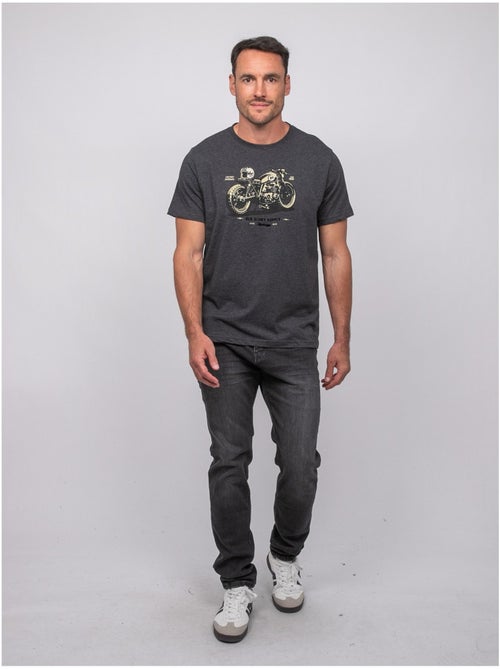 T-shirt a maniche corte in cotone con stampa moto jatoulo - Kiabi