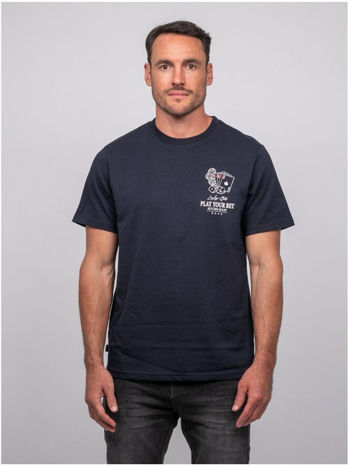 T-shirt a maniche corte in cotone con stampa poker joplayer - Kiabi T-shirt a maniche corte in cotone con stampa poker joplayer - Kiabi