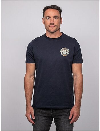 T-shirt a maniche corte in cotone con stampa sul retro jargus