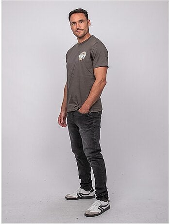 T-shirt a maniche corte in cotone con stampa sul retro jargus