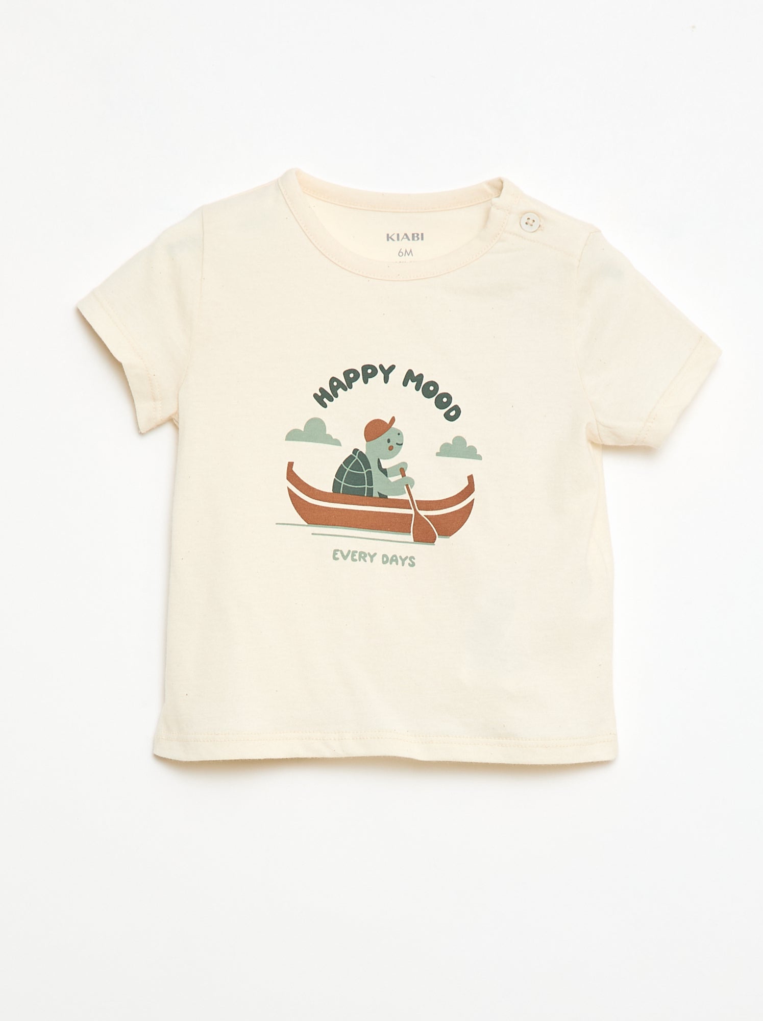 T-shirt a maniche corte in jersey di cotone