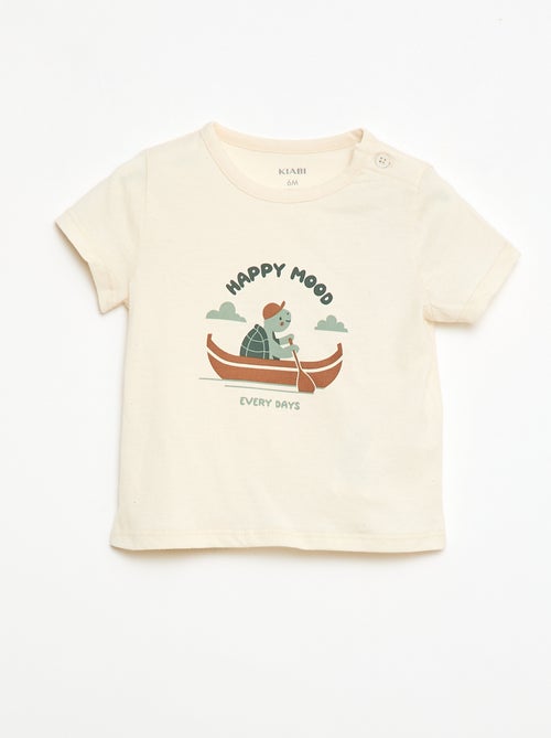 T-shirt a maniche corte in jersey di cotone - Kiabi