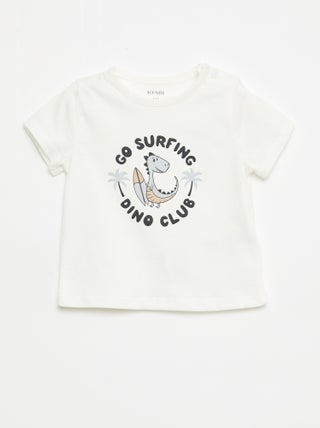 T-shirt a maniche corte in jersey di cotone