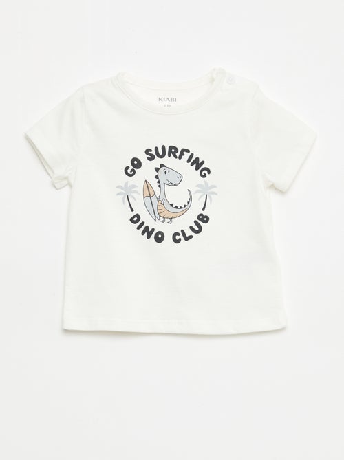 T-shirt a maniche corte in jersey di cotone - Kiabi