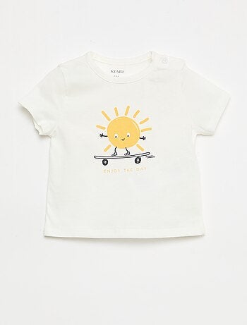 T-shirt a maniche corte in jersey di cotone