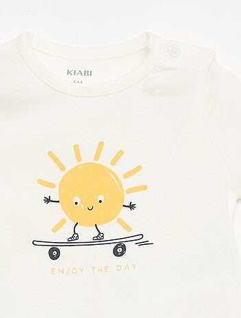 T-shirt a maniche corte in jersey di cotone