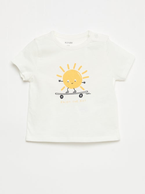 T-shirt a maniche corte in jersey di cotone - Kiabi