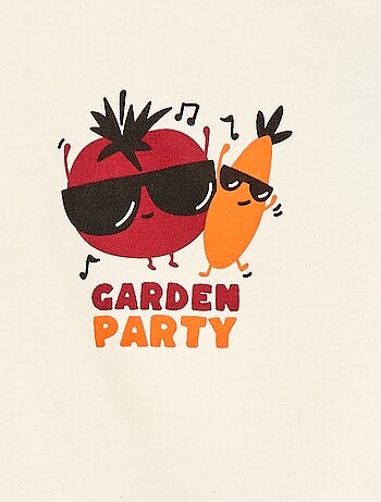 T-shirt a maniche corte in jersey di cotone