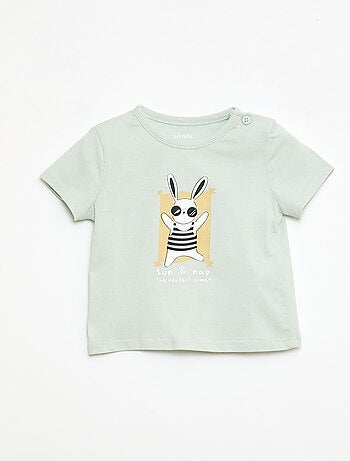 T-shirt a maniche corte in jersey di cotone