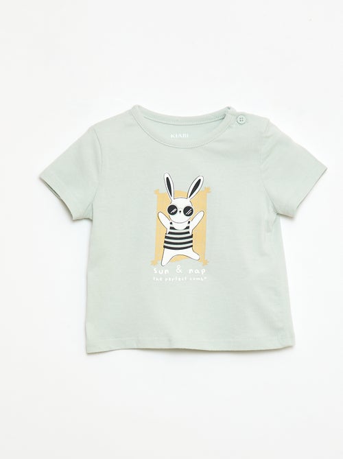 T-shirt a maniche corte in jersey di cotone - Kiabi
