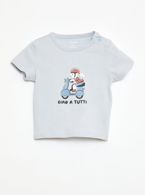 T-shirt a maniche corte in jersey di cotone - Kiabi