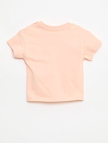 T-shirt a maniche corte in jersey di cotone con patch sul petto