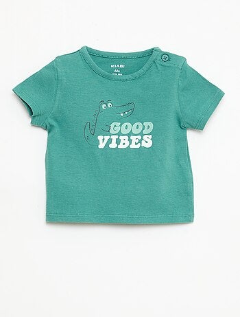 T-shirt a maniche corte in jersey di cotone