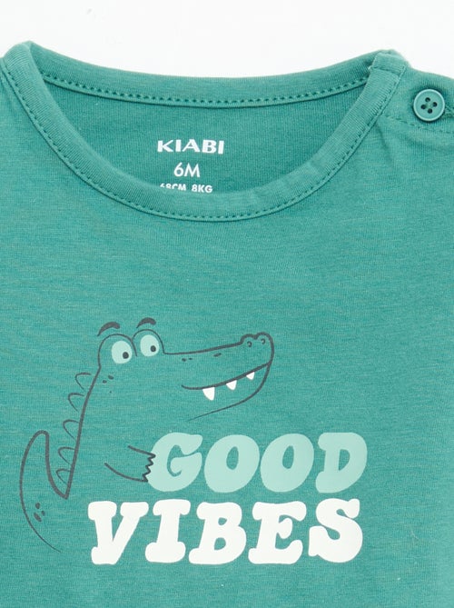 T-shirt a maniche corte in jersey di cotone - Kiabi