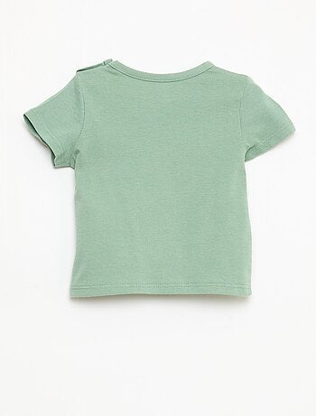 T-shirt a maniche corte in jersey di cotone