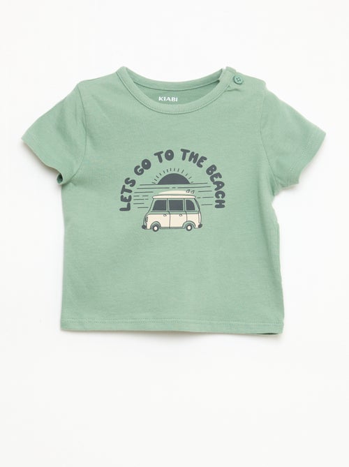 T-shirt a maniche corte in jersey di cotone - Kiabi