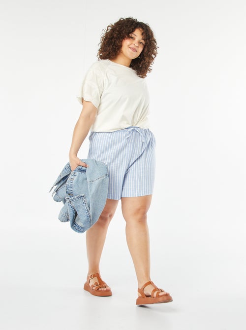 T-shirt a maniche corte in macramé - Kiabi