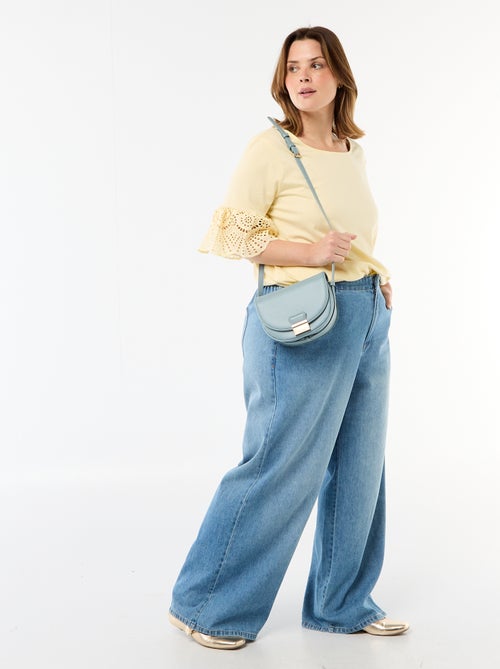 T-shirt a maniche corte in macramè - Kiabi