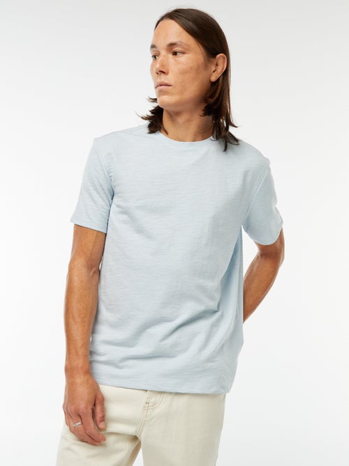 T-shirt a maniche corte in maglia fantasia - Kiabi