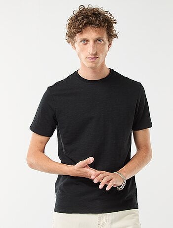 T-shirt a maniche corte in maglia fantasia