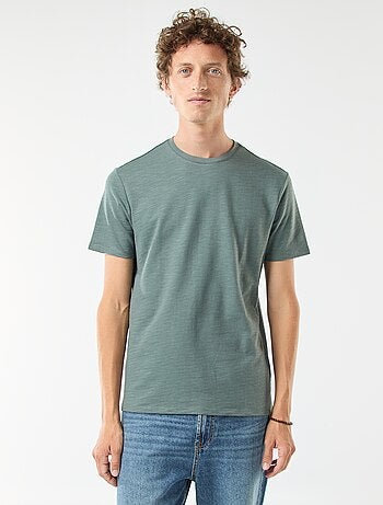 T-shirt a maniche corte in maglia fantasia