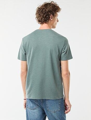 T-shirt a maniche corte in maglia fantasia