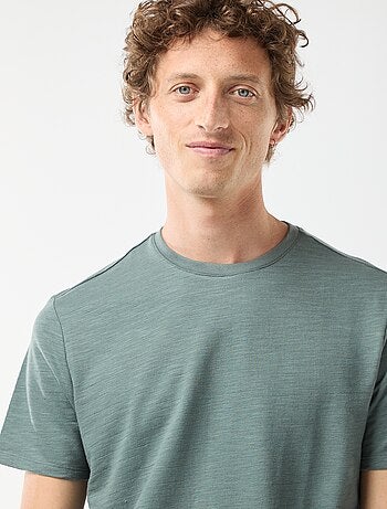 T-shirt a maniche corte in maglia fantasia