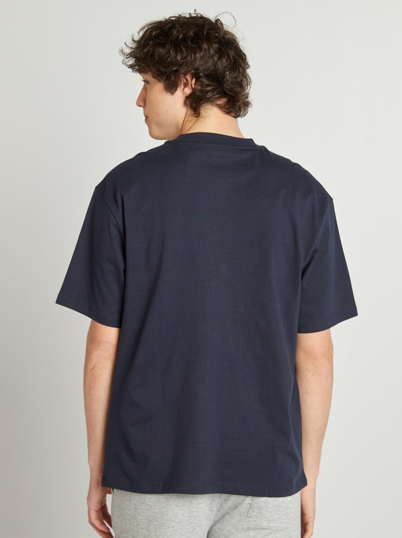 T-shirt a maniche corte in maglia jersey BLU - Kiabi