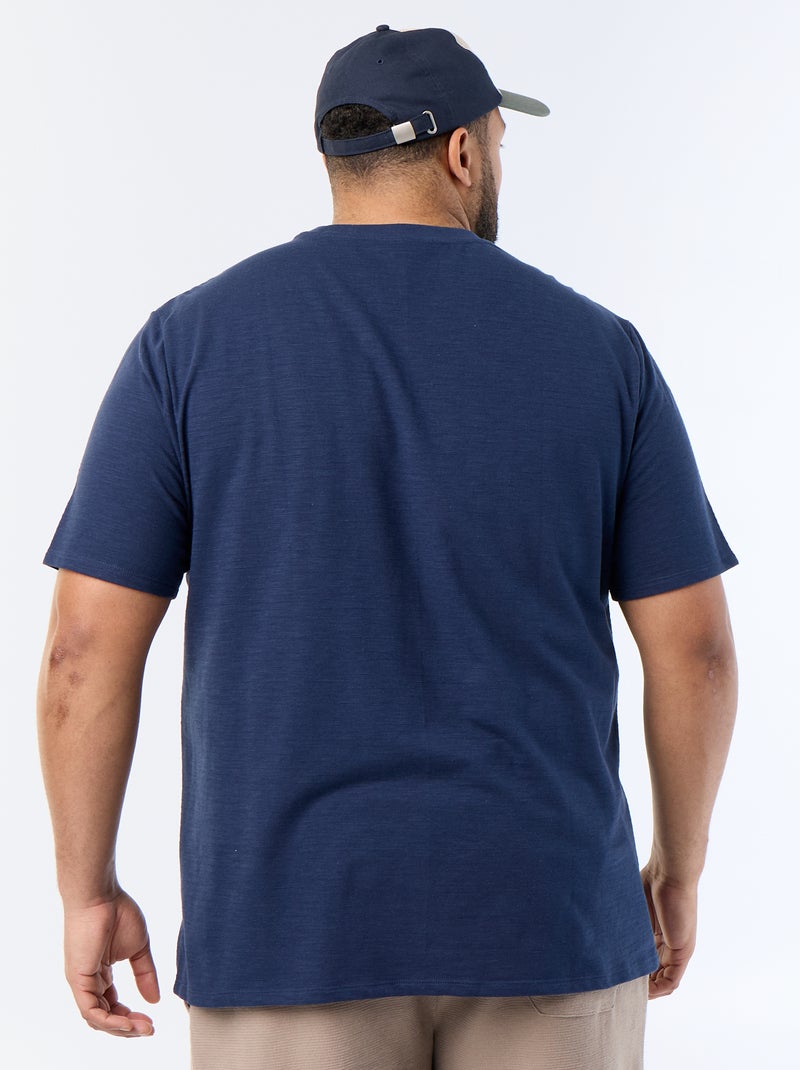 T-shirt a maniche corte in maglia jersey fantasia Nero - Kiabi