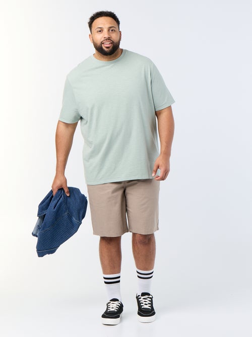 T-shirt a maniche corte in maglia jersey fantasia - Kiabi