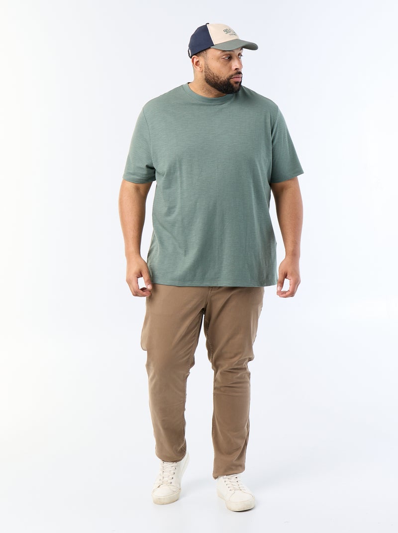 T-shirt a maniche corte in maglia jersey fantasia Verde - Kiabi