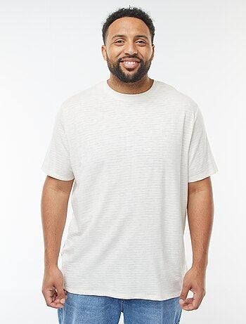 T-shirt a maniche corte in maglia testurizzata