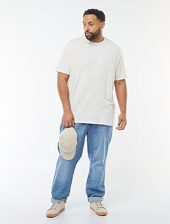 T-shirt a maniche corte in maglia testurizzata