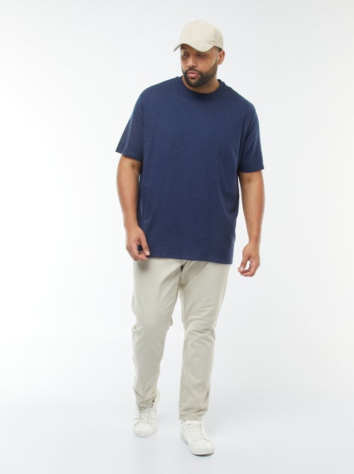 T-shirt a maniche corte in maglia testurizzata - Kiabi