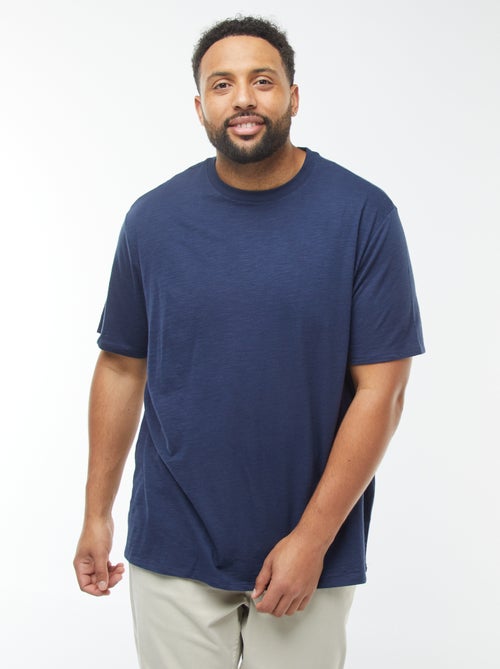 T-shirt a maniche corte in maglia testurizzata - Kiabi