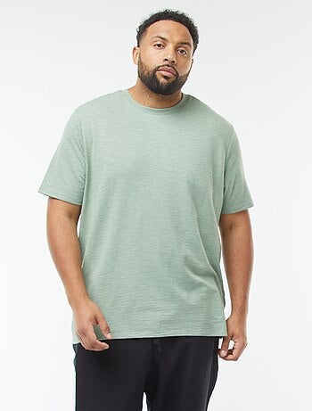 T-shirt a maniche corte in maglia testurizzata