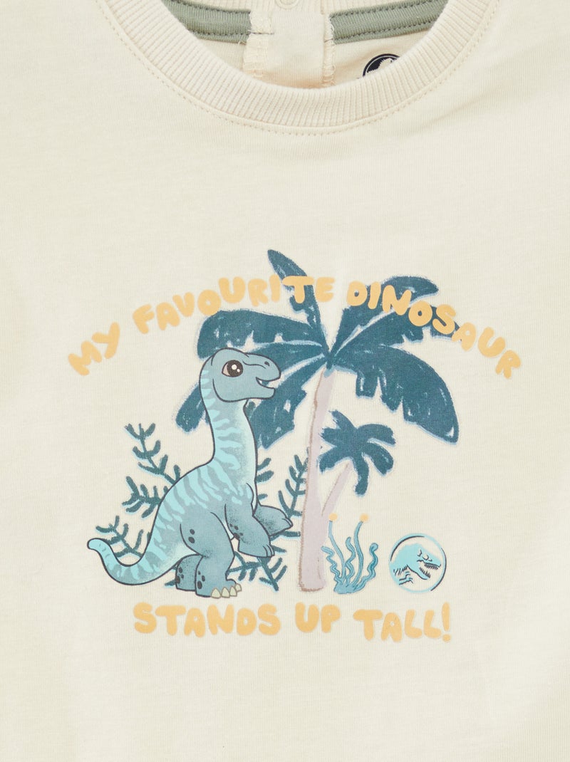 T-shirt a maniche corte 'Jurassic World' BIANCO - Kiabi