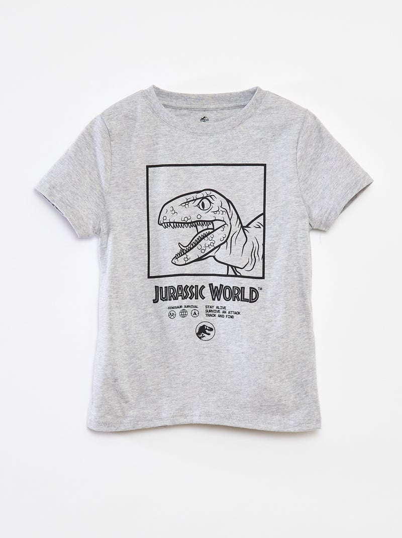 T-shirt a maniche corte 'Jurassic World' Grigio - Kiabi