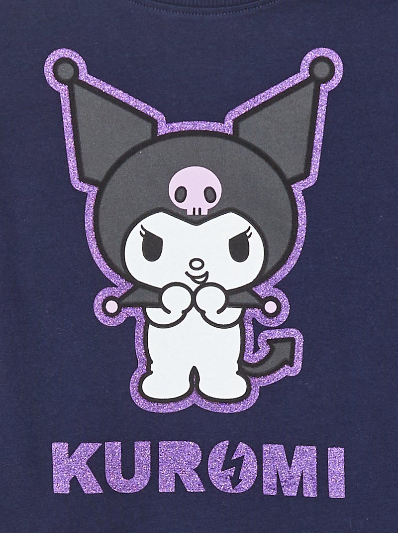 T-shirt a maniche corte 'Kuromi' 'Hello Kitty' NERO - Kiabi