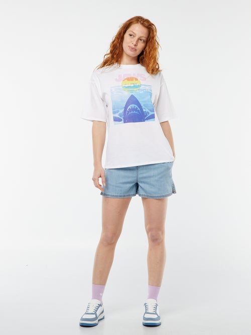 T-shirt a maniche corte 'Lo Squalo' - Kiabi