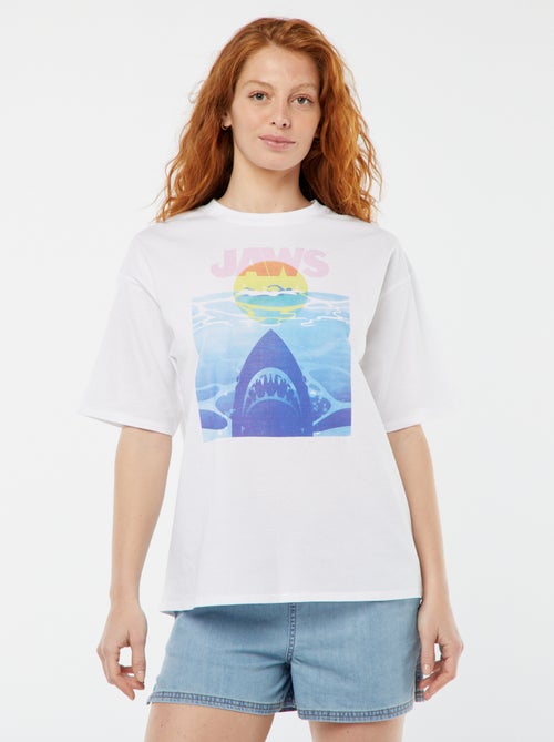 T-shirt a maniche corte 'Lo Squalo' - Kiabi