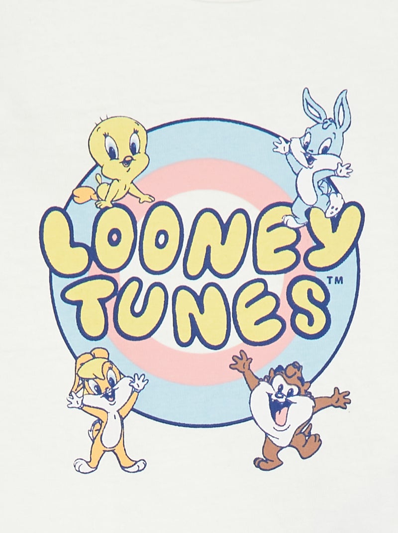 T-shirt a maniche corte 'Looney Tunes' bianco - Kiabi