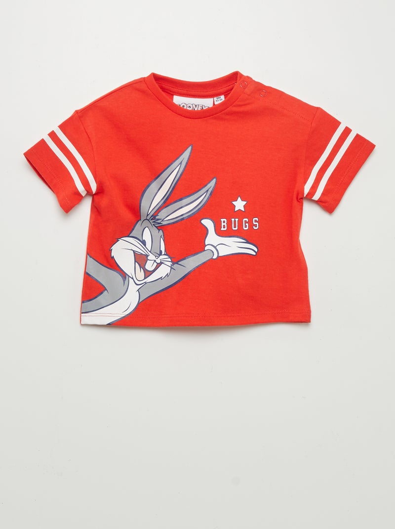 T-shirt a maniche corte Looney Tunes ROSSO - Kiabi