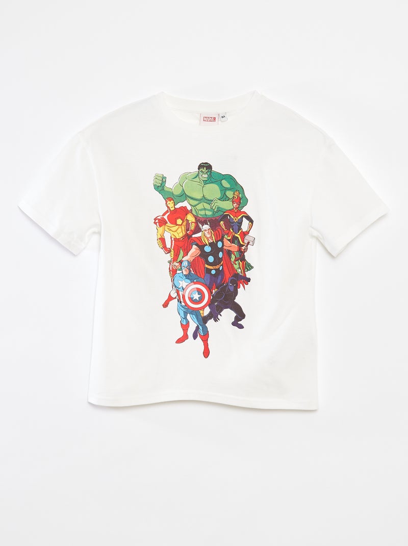 T-shirt a maniche corte 'Marvel' Bianco - Kiabi